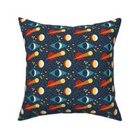 Mid Century Modern Moon and Stars Petal Solids Coordinate Small 