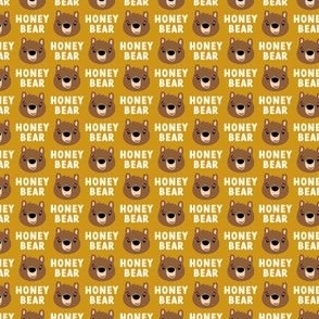 (micro scale) Honey bear - gold - C22