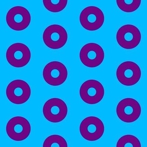 Blue & Purple Donuts 2” Block