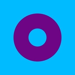 Blue & Purple Donuts 8” Block