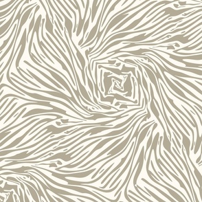 animal swirls - beige and tan - Large Scale
