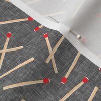 matches - match sticks - grey linen - LAD22