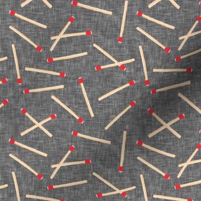 matches - match sticks - grey linen - LAD22