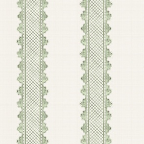 Clarabelle Sherwood Green on *Double Hatched Cream 4