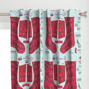 Celebrate Large Cut And Sew HollyBerry Christmas Stocking