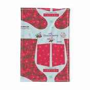 Joyful Large Cut And Sew HollyBerry Christmas Stocking