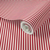 Cabana stripe - Seville red / Christmas Red and Cream - Perfect Stripe - Extra Small xs candy stripe