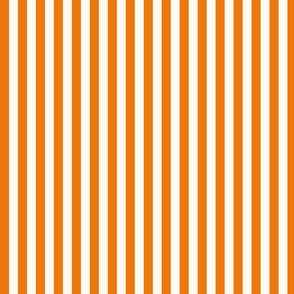 Cabana stripe - Orange and Cream - Perfect Stripe - small - orange candy stripe