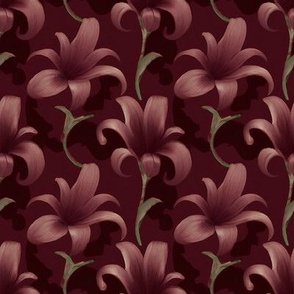 Shimmering Lilies in Marsala