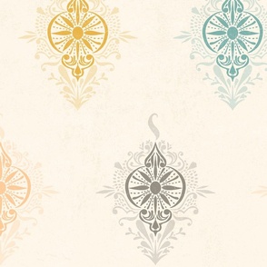 Ornament Damask Muted Colors - XL