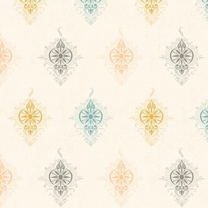 Ornament Damask Muted Colors - Large