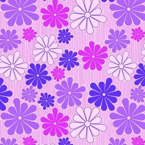 Retro Flower - Purple - Small