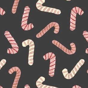 visions of candy canes faded black