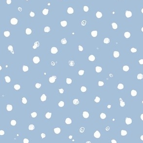 Small Spots Blender - White on Sky Blue