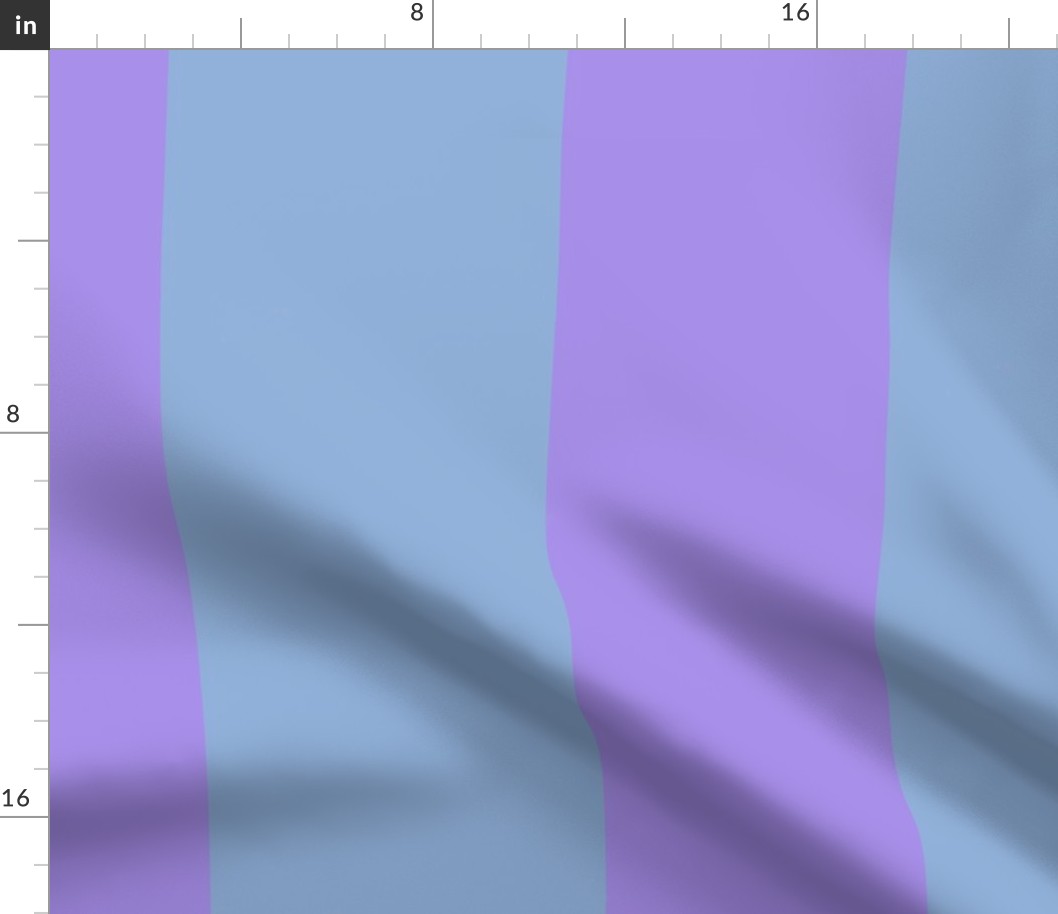 WIDE STRIPE ECHO 
BLUES WITH LAVENDER