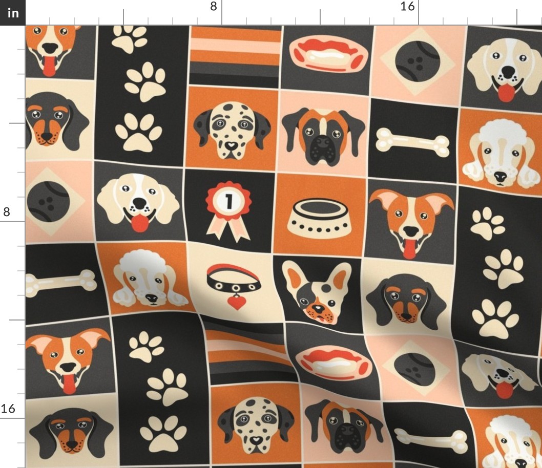 Orange Dogs and Pet Accessories / Medium Scale