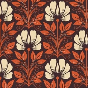 2238 Medium - Magic lilies, orange / white