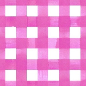light pink gingham watercolour check pattern
