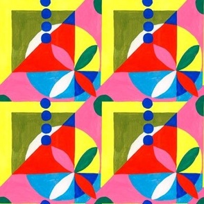Multicolored geometric shapes