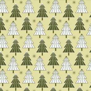 (Large) Christmas trees light olive