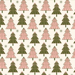 (Large) Christmas trees ivory