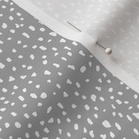 Abstract Speckle Dot Print Small Scale Gray