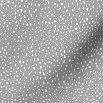 Abstract Speckle Dot Print Small Scale Gray