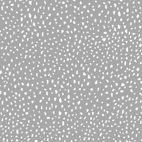 Abstract Speckle Dot Print Small Scale Gray