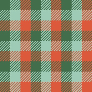 large red and green plaid - All Decked Out
