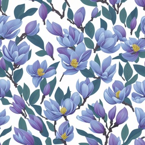 Magnolias In Blue