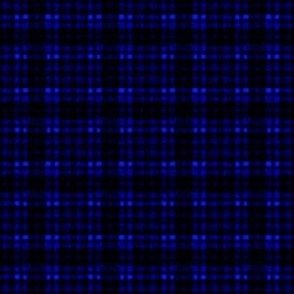 plaid checked handdrawn coordinate  midnight blue and deep blue small