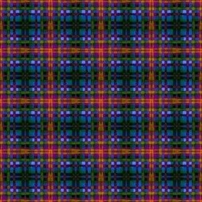 plaid checked handdrawn coordinate purple and deep blue small