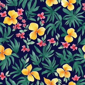 Trendy Exotic Florals