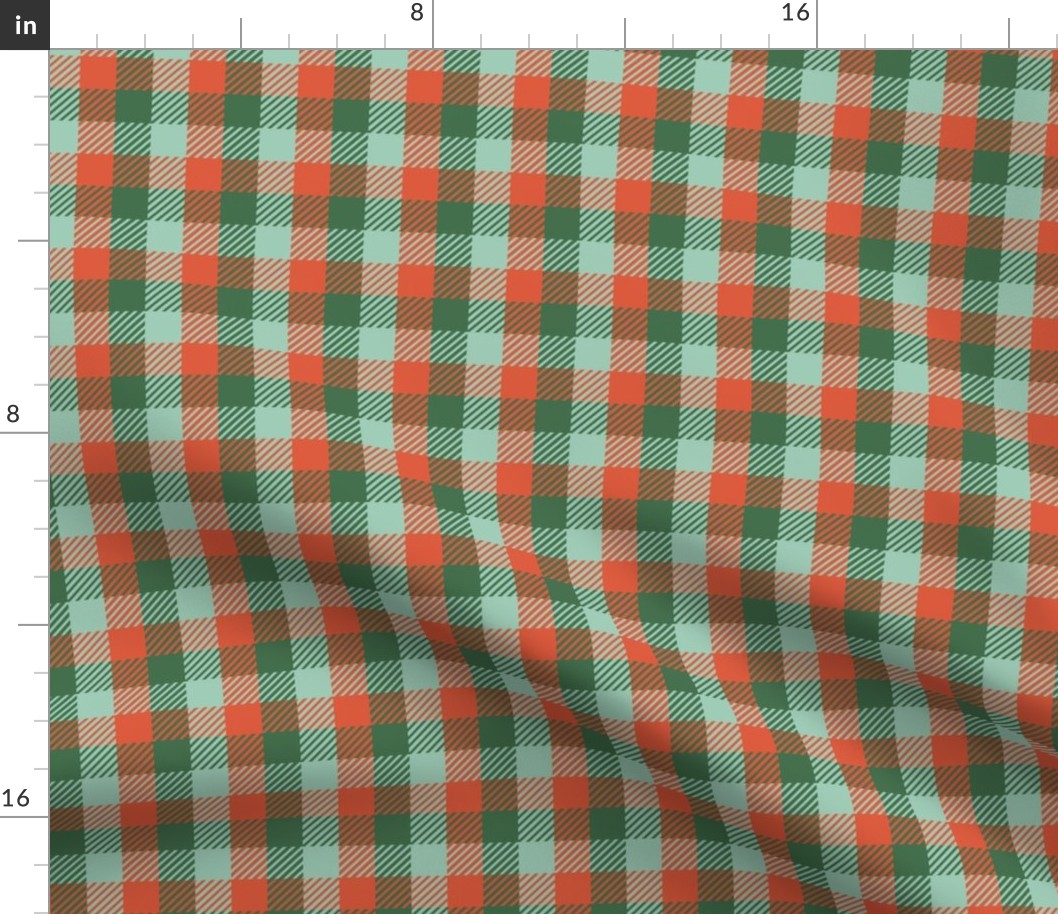 small red and green plaid - All Decked Out