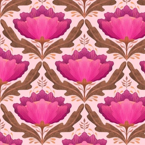 Diamond Floral Pattern Pink (small)