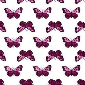 Ditzy pink butterfly