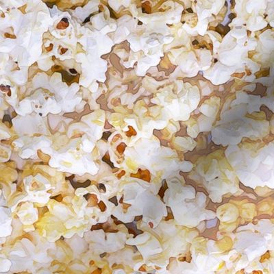 Endless Popcorn- Seamless Repeat- Realistic Food- Movie Theater- Popcorn Costume