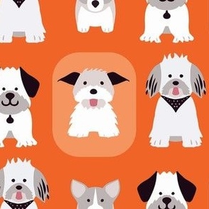 puppy dog lineup orange normal scale