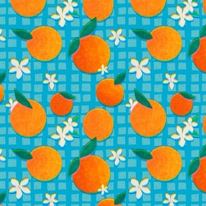 Oranges and Blossoms Pattern (small)