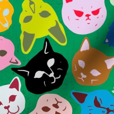 Cat Heads Pattern