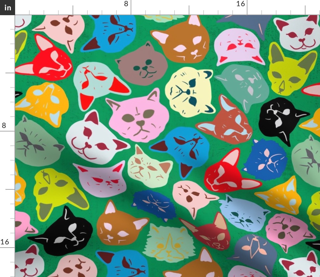 Cat Heads Pattern