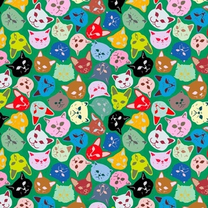 Cat Heads Pattern (small)