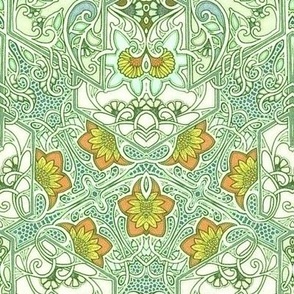 Rambling Vine Design (green)