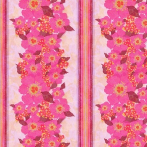 Retro Floral Pattern Pink (small)