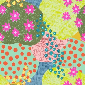 Flowers and Shrubs Pattern