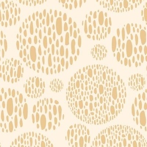 Neutral Textured Circles Yellow Positive