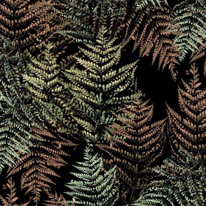 Medium-Midnight in Fern Forest-copper and olive