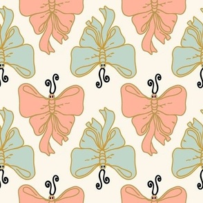 bow ties butterflies_ivory_new modern chinoiserie collection  