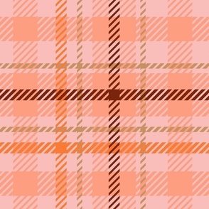Pumpkin pie plaid pattern 