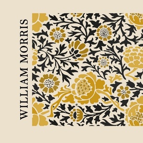 William Morris - Fabric - Artprint -  Exhibition Poster Victoria And Albert Museum London, - William Morris Wall Hanging, William Morris Tea towel